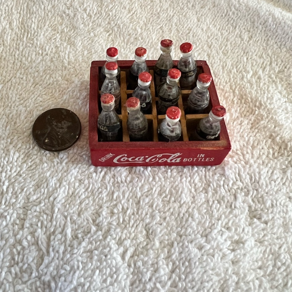 Coca-Cola Mini Bottle Collection in Red Crate